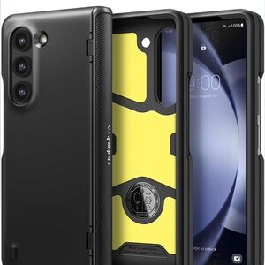 Spigen Black Case for Samsung Galaxy Z Fold 5,Slim Armor Pro